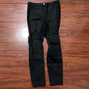 Missguided faux leather size 14 pants